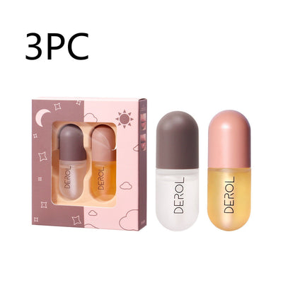 Day Night Instant Volume Lip Plumper Oil Clear Lasting Nourishing Repairing Reduce Lip Fine Line Care Lip Beauty Cosmetic null