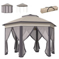 Hexagonal Pop-Up Gazebo Tent with Mesh Sidewalls - Morderncharm store