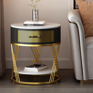 Coffee Table Living Room Balcony Creative Nordic Bedside Round Table null