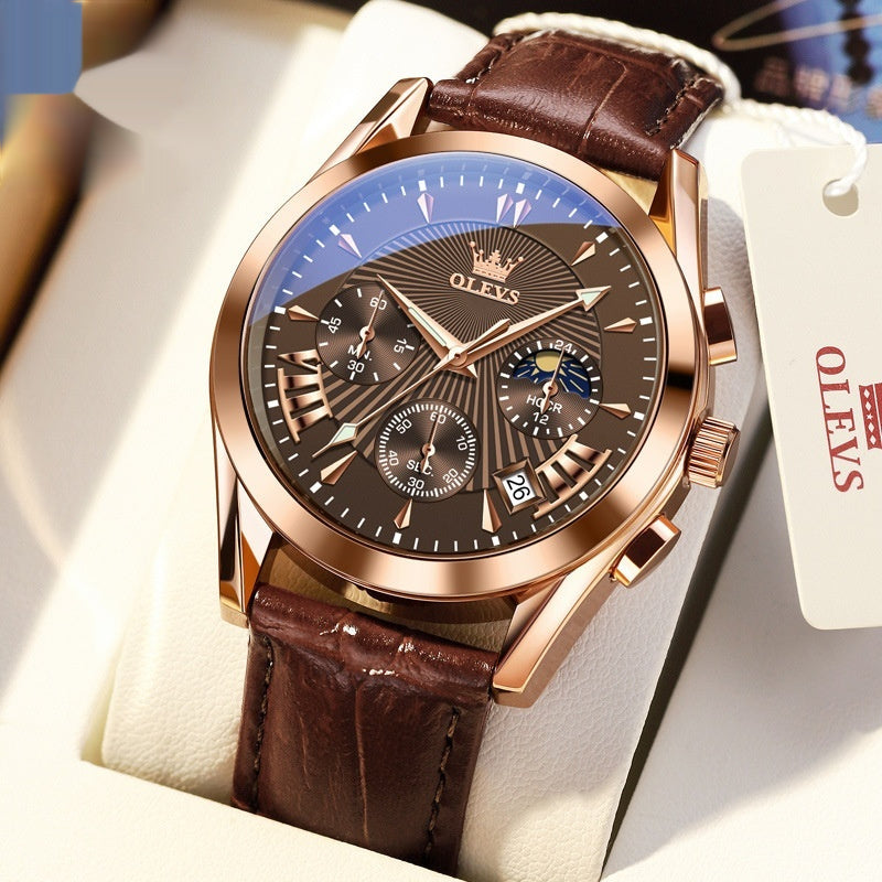 Multifunction Quartz Watch Timing With Calendar For Men