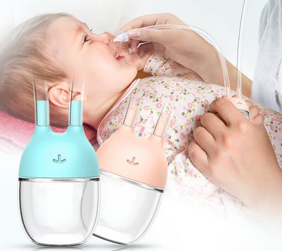 Convenient Baby Safe Nose Cleaner Vacuum Suction Nasal Mucus Runny Aspirator Inhale Baby Kids Healthy Care Stuff null