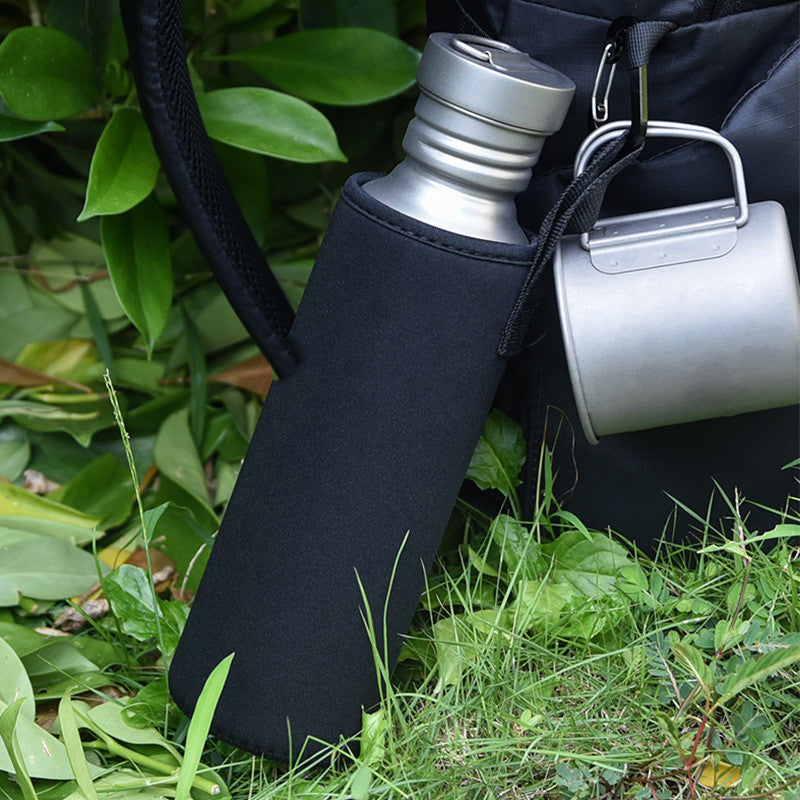 Portable Camping Outdoor Titanium Pure Titanium Water Bottle null