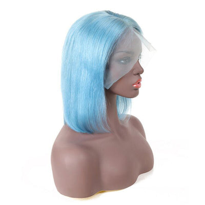 Human Hair Bob Wigs Green Short Bob Wig null