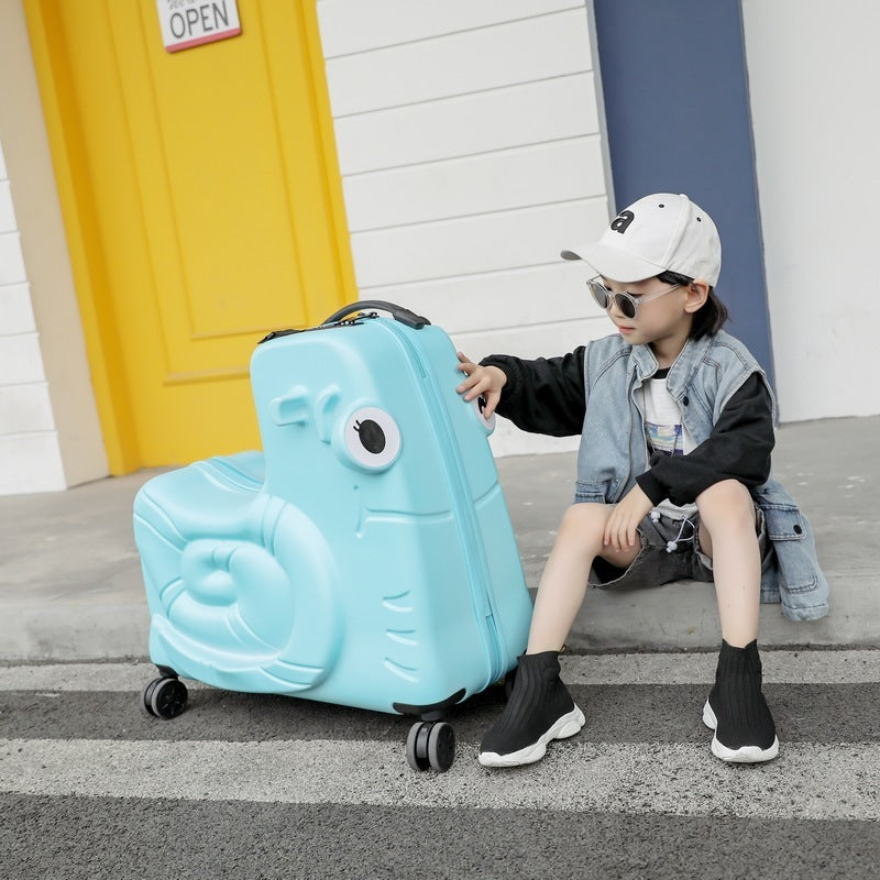 Children Can Sit On The Trolley Ride Suitcase null