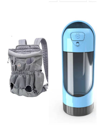 Pet Carrier Backpack Outdoor Travel Mesh Breathable Shoulder Bags null
