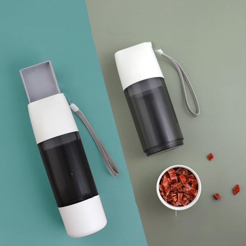Portable Dog Water Bottle 350ml Water Food Container For Dog Pets Feeder Bowl Outdoor Travel Drinking Bowls Water Dispenser null