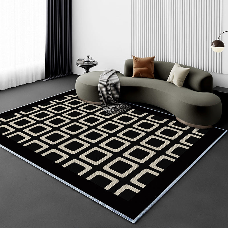 Living Room Carpet Fully Covered Bedroom And Household Sofa Table Carpet Bedside Stain-resistant Non-slip Foot Mat null