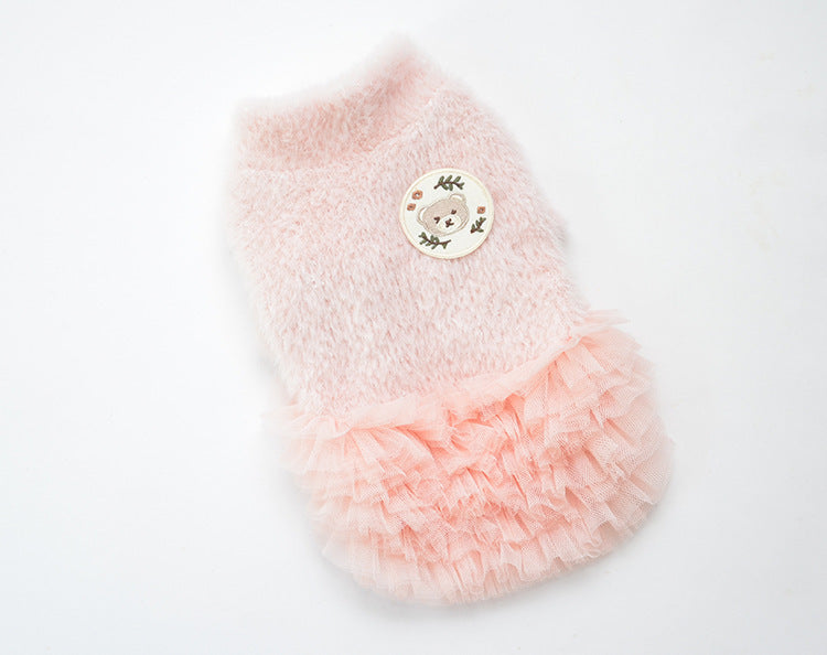 Autumn And Winter New Pet Dog Cat Skirt  Kitten Clothes null