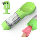 Pet Water Bottle Feeder Bowl Garbage Bag Storage Portable Pet Outdoor Travel 3 In 1 Dog Water Bottle null