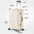 Suitcase Large Capacity Aluminium Frame Luggage null