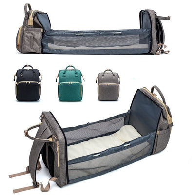 USB Charging Version Mommy Bed Backpack Folding Large Capacity Multi-function null