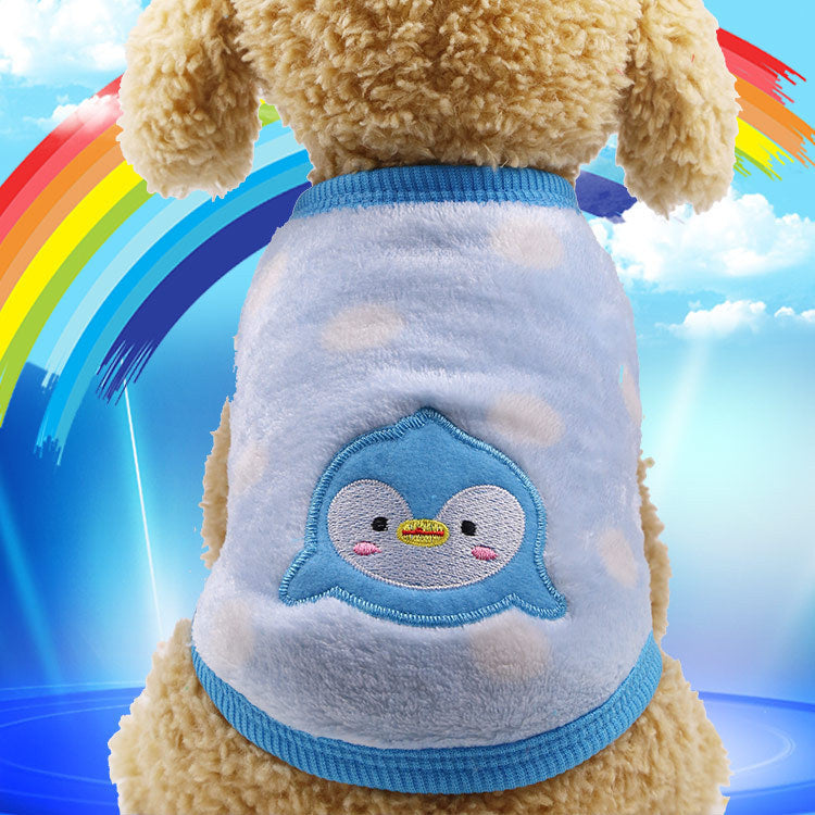 Flannel warm pet clothes null