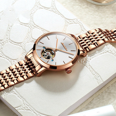 Hollow simple waterproof ladies watch