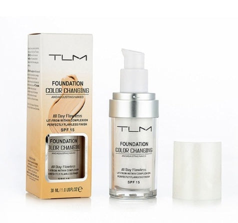 Temperature Liquid Foundation Concealer Portable Natural Color  Makeup Foundation BB Concealer null