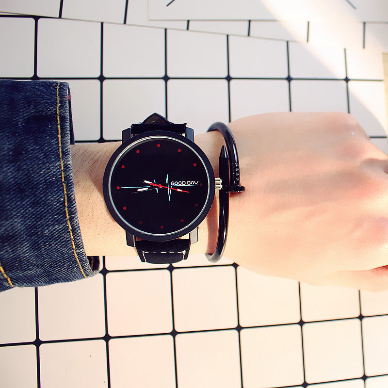 Student men and women couple watches null