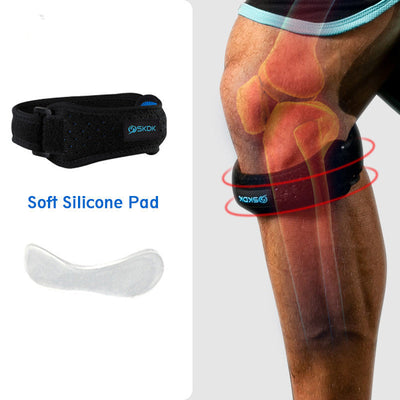 Sport Kneecap Silica Gel Kneepad Support Strap Gym Protector null