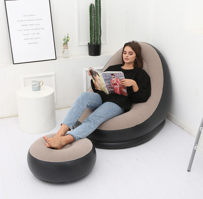 Lazy Bean Bag with Inflatable Folding Sofa null
