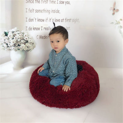 Round Long Hairy Autumn And Winter Nest Pad Cat Mattress null