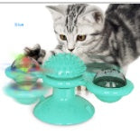 Cat Rotating Windmill Multi-Function Toys Itch Scratching Device Teeth Shining Toy null