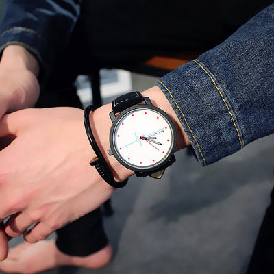 Student men and women couple watches null