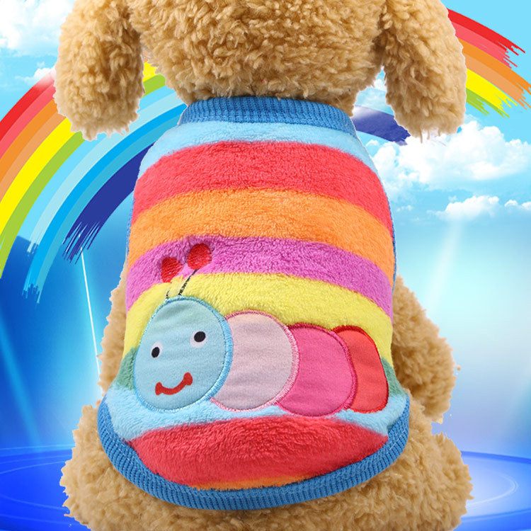 Flannel warm pet clothes null