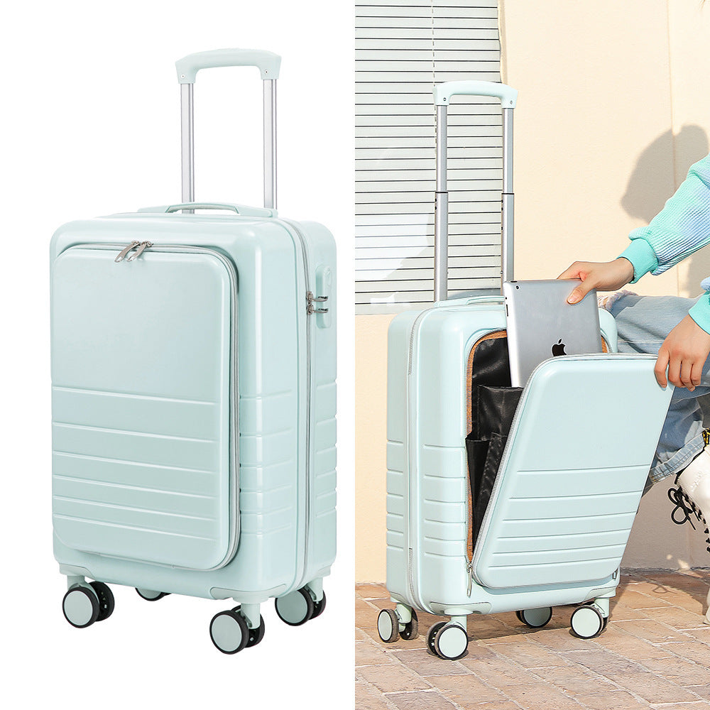 Large Capacity Suitcase Front  Lid Pull Rod Case null