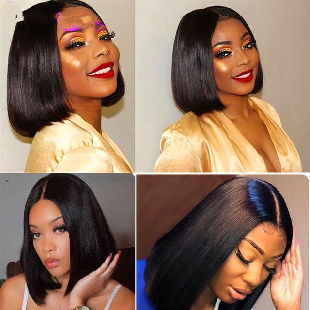 Straight human hair wigs13 * 4 Brazilian Hair null