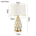 Modern Light-Luxury Creative Honeycomb Ceramic Table Lamp - Morderncharm store