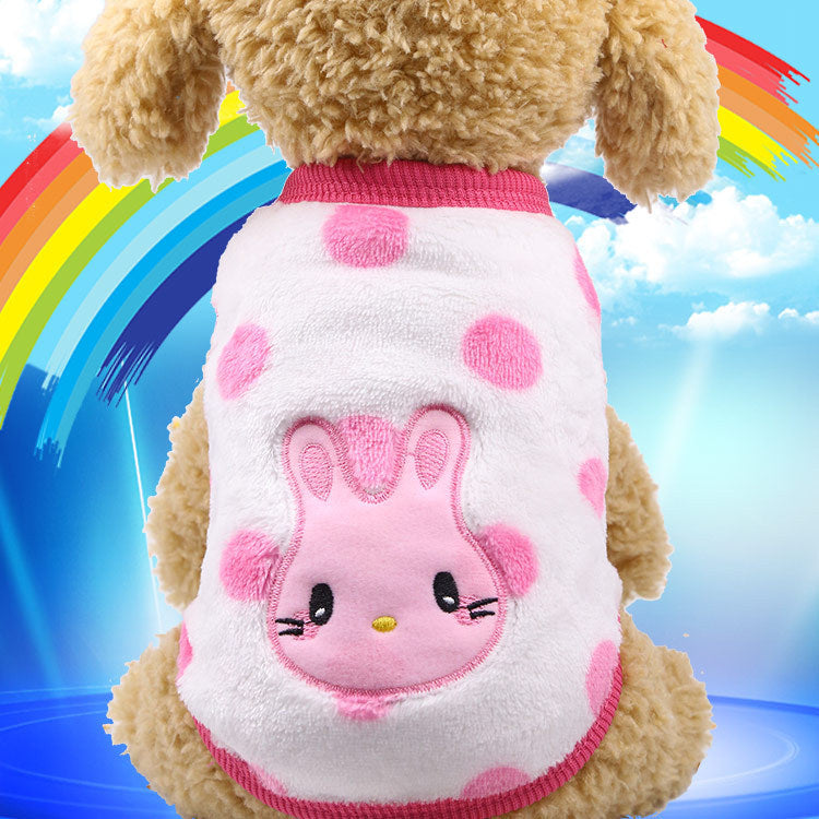 Flannel warm pet clothes null