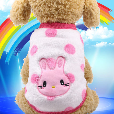 Flannel warm pet clothes null