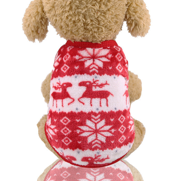 Flannel warm pet clothes null