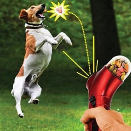 Pet Food Catapult Feeder Funny Dog Toy null