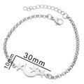 Stainless steel Xingyue bracelet featuring a sleek, polished design with intricate links for a modern accessory look.