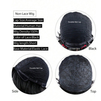 European And American Style Bangs Headgear Human Hair Wig Full Mechanism Headgear Fringe Wig null