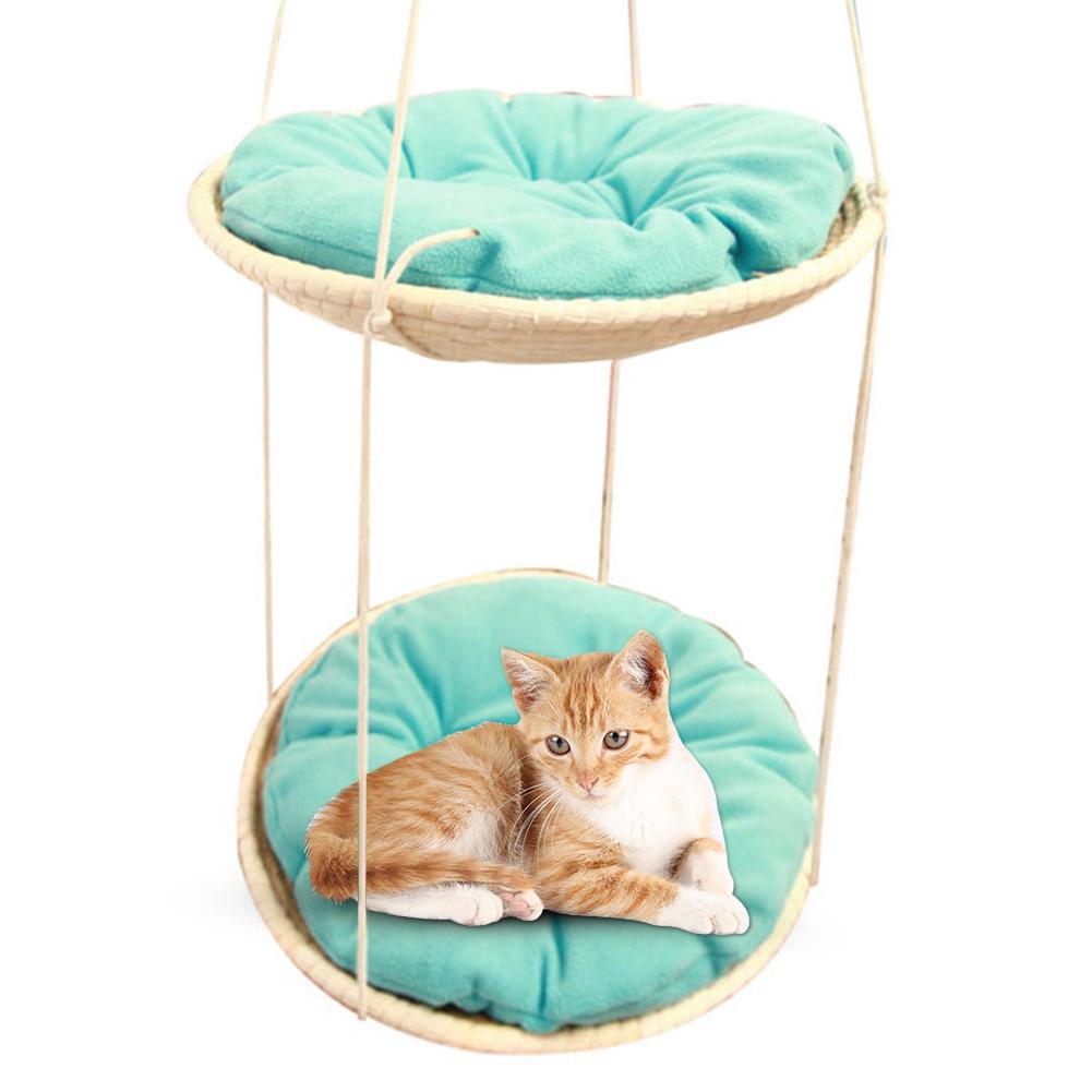 Straw cat hammock cat climbing frame cat nest null
