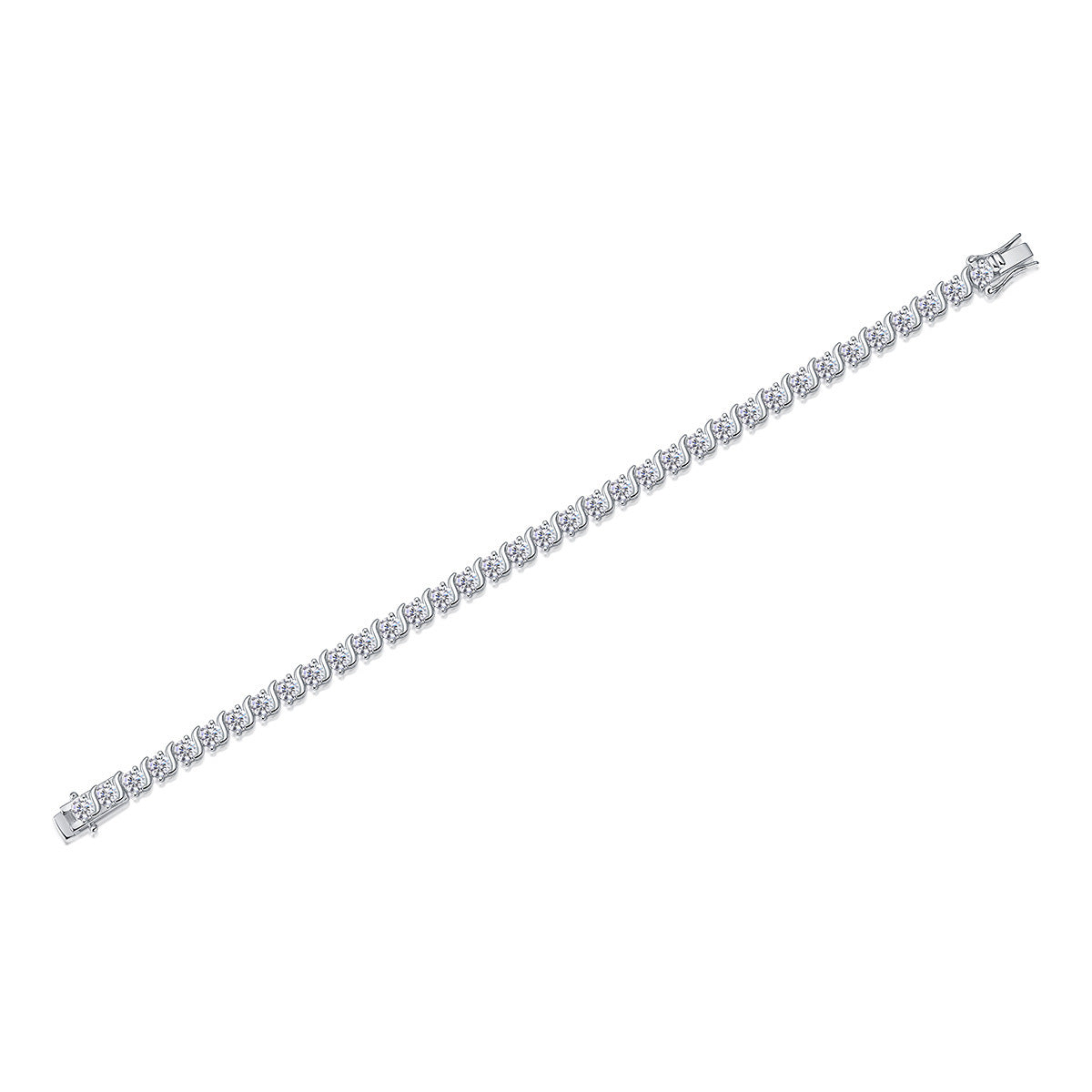 Light Luxury High-grade Fashion 925 Silver Horoscope Buckle Full Inlaid Bracelet