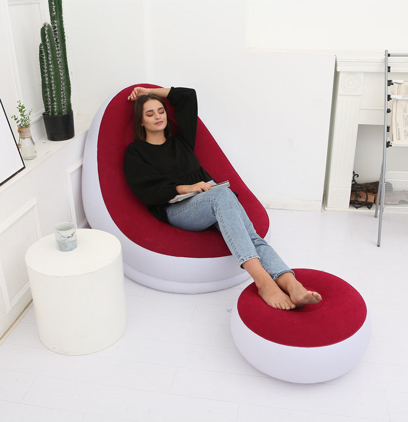 Lazy Bean Bag with Inflatable Folding Sofa null