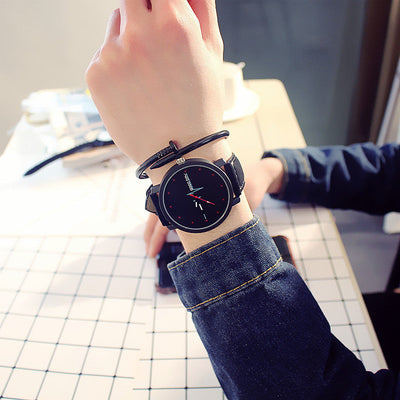 Student men and women couple watches null