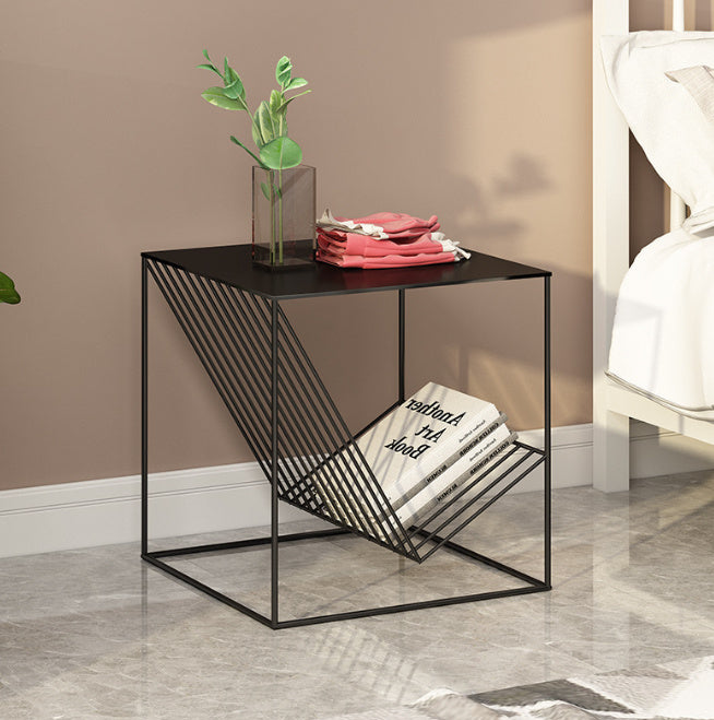 Minimalist Iron Art Sofa Side Table Corner Bedside Table null