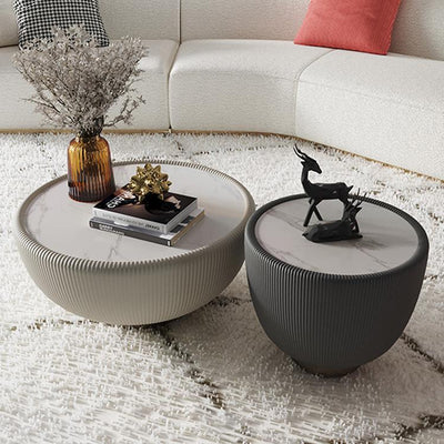 Light Luxury Round Tea Table Modern Simple Small House null