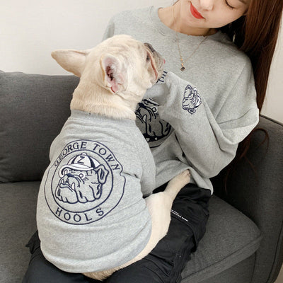 Pet Dog Spring Autumn Clothes for Small Dogs French Bulldog Embroidery Pattern Sweater Chihuahua Clothing Pug Costume Yorkie null