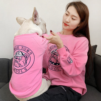 Pet Dog Spring Autumn Clothes for Small Dogs French Bulldog Embroidery Pattern Sweater Chihuahua Clothing Pug Costume Yorkie null