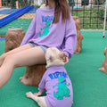 Spring and Autumn Cartoon Print Dog Two-legged Pet Parent-child Wear null