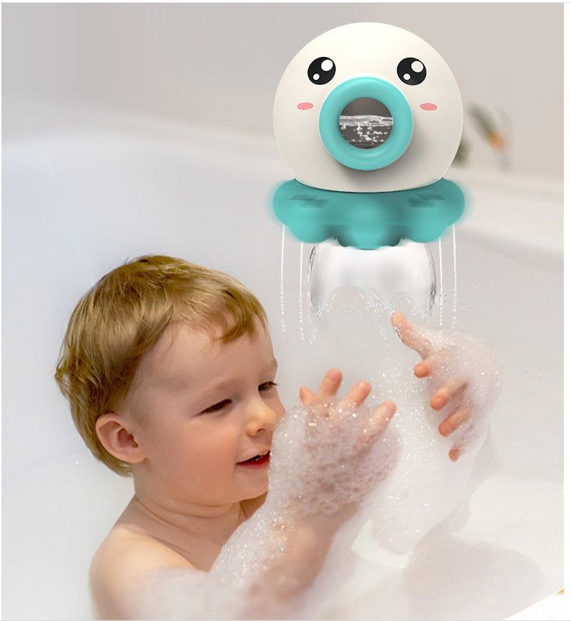 Octopus Fountain Bath Toy Water Jet Rotating Shower Bathroom Toy Summer Water Toys Sprinkler Beach Toys Kids Water Toys null