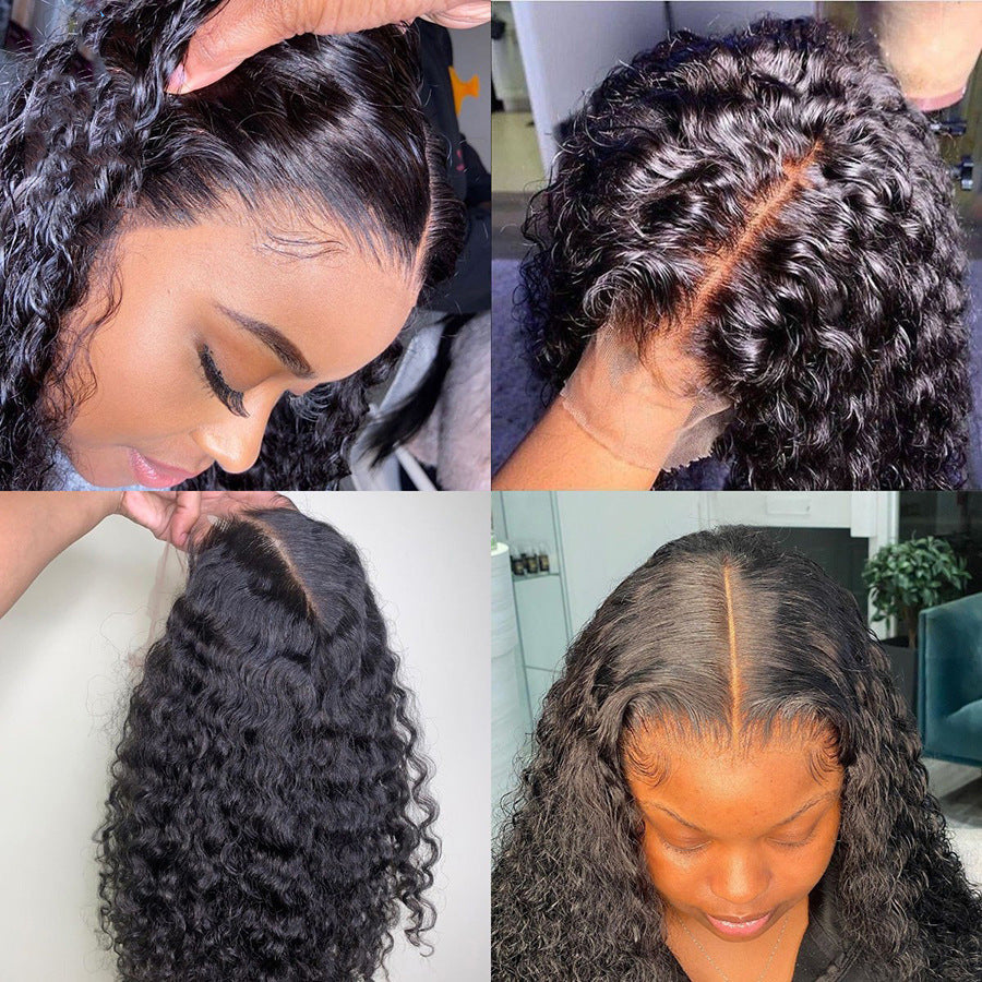 Human Hair With Small Curly Hair And Long Hair Sets null