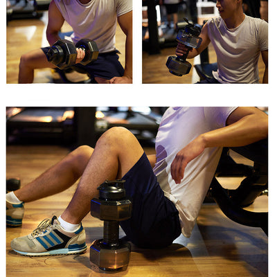 Fitness Dumbbell Cup Creative Sports Water Bottle Men null