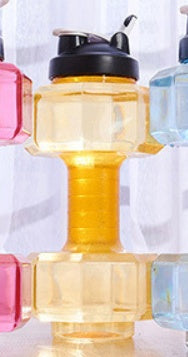 Fitness Dumbbell Cup Creative Sports Water Bottle Men null