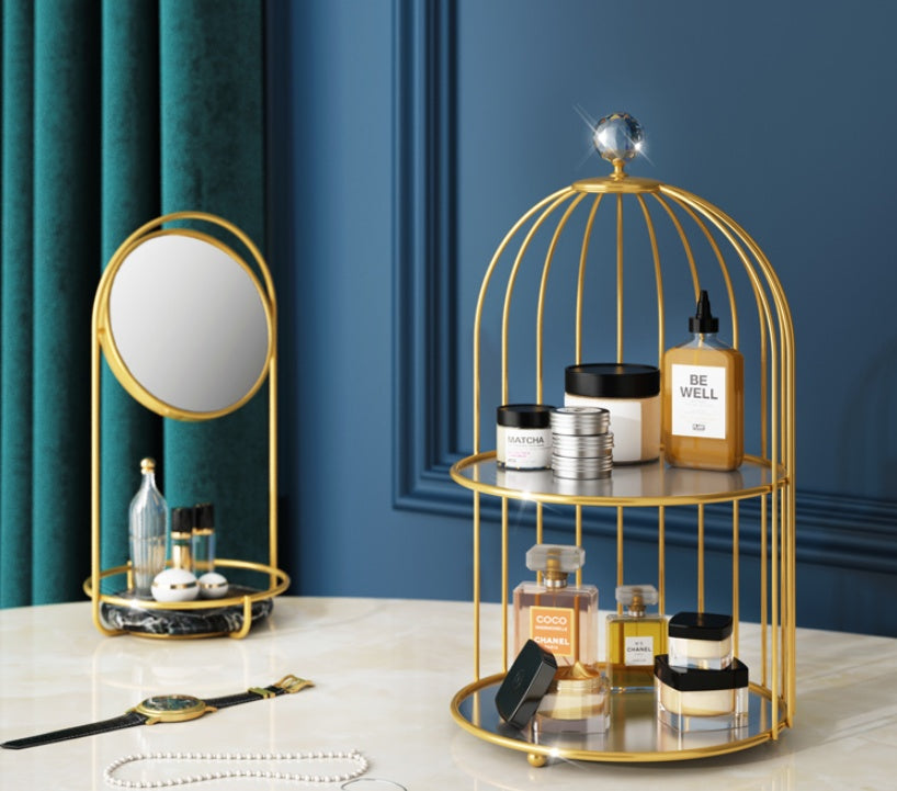 Dressing table perfume rack null