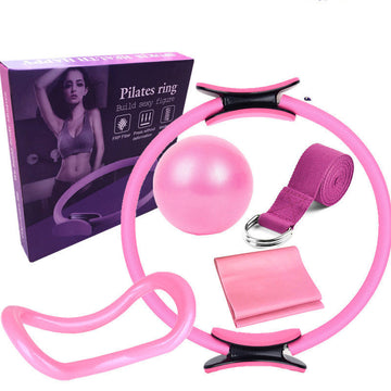 Six Piece Yoga Pilates Circle Set Bodybuilding Fitness Equipment Pilates Sport Training Workout null