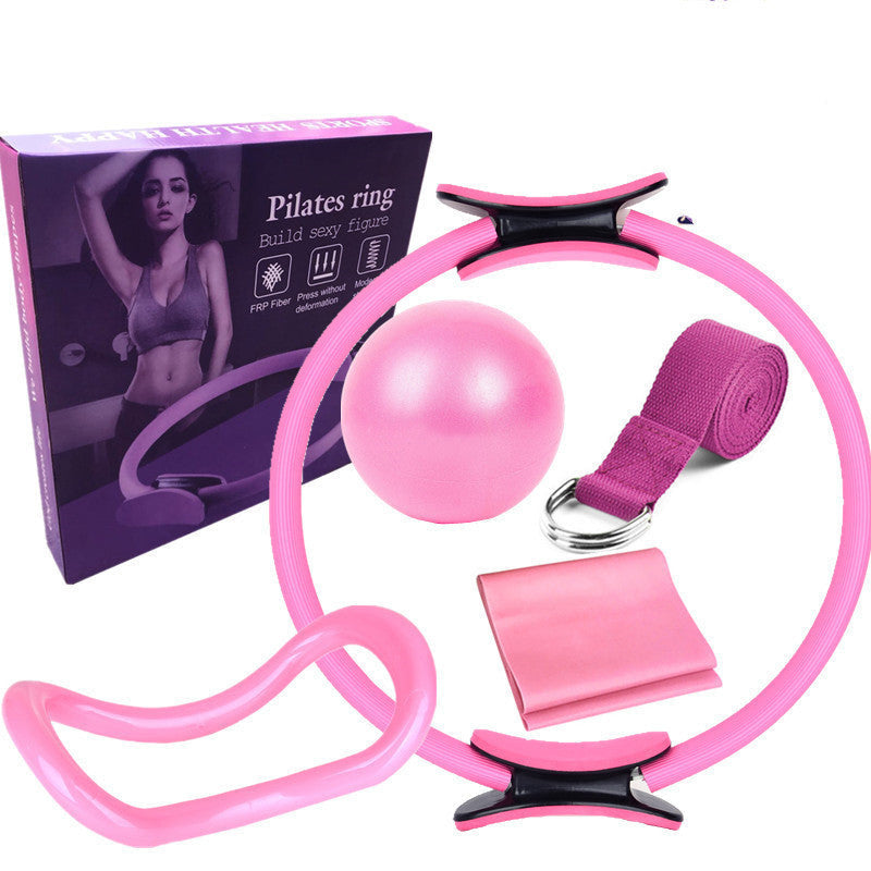 Six Piece Yoga Pilates Circle Set Bodybuilding Fitness Equipment Pilates Sport Training Workout null